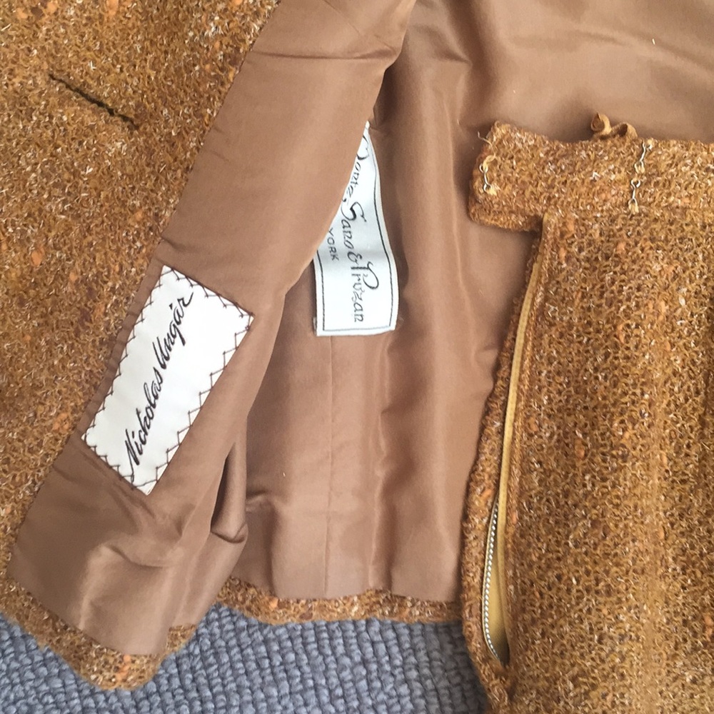 1956 Vintage Nicholas Ungar wool tweed suit - Picture 2 of 2